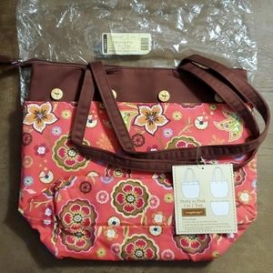 Longaberger Pretty in Pink 3 in 1 Tote